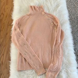 Rebecca Taylor pink sweater with 💎 details S